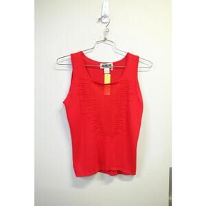 00's Bla Bla Cava Tirreni Textured Sheer Knit Tank Top